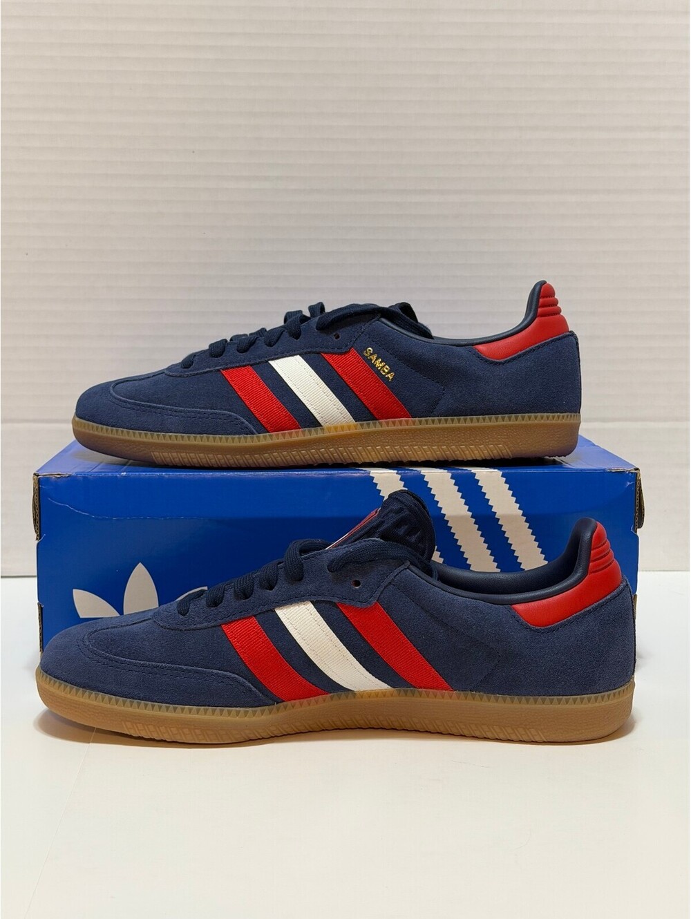 adidas Samba OG FIFA IH6828 Men's 9 Night Indigo Red Gum New w/ Box